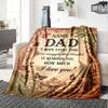 Dad'S Love Always Appreciated Forever Themed Blanket Personalized Name Soft Warm And Versatile For Sofa Bed Office And Travel Machine Washable