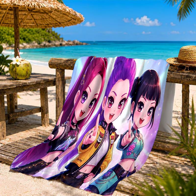 Kpop Demon Hunters: Starlight Adventure Beach Towel, Quick-drying, Easy to Care for, Suitable for Both Fitness and Beach Vacations,Sports Essential