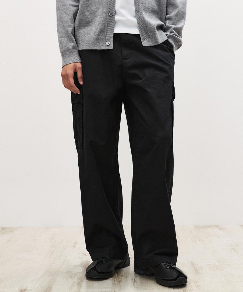 SUARE Ripstop Washed Cargo Pants Dark Brown