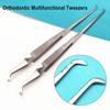 Стоматологические ортодонтические многофункциональные пинцеты, задние брекеты, буккальная трубка, лингвальные кнопки, держатель пинцета, пластинка