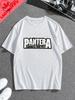 Ретро-футболки от американской группы PANTERA. Хлопковые футболки с круглым вырезом подходят как для мужчин, так и для женщин.
