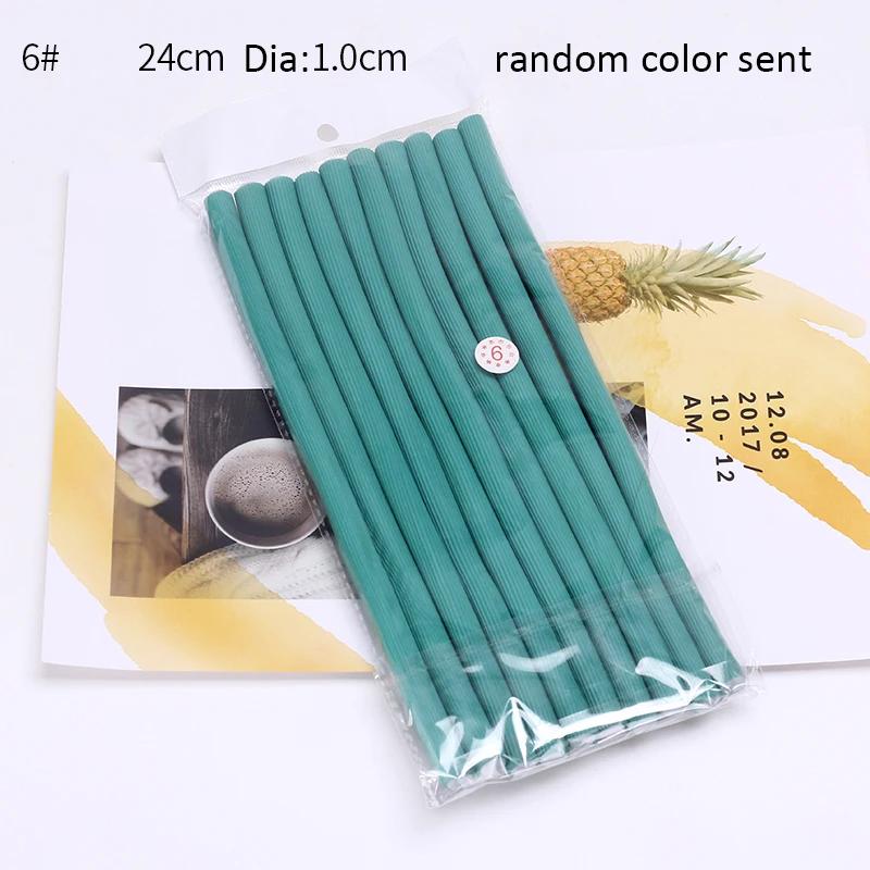 10 шт. гибкие щипцы для завивки волос, бигуди для волос, мягкая пена, изгибающиеся кудри, гибкие ролики, инструменты для укладки волос, валик для волос без нагрева