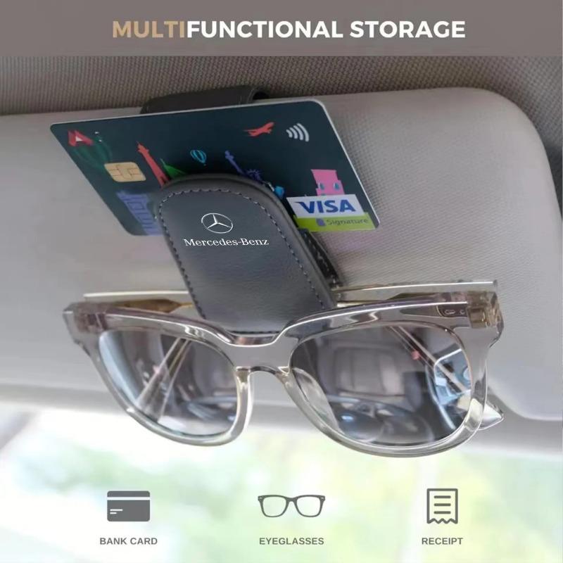 Car Eyeglass Holder Glasses Storage Clip For Mercedes Benz AMG GLE GLC W205 W206 W203 W204 W210 W212 Auto Sunglasses Accessorie