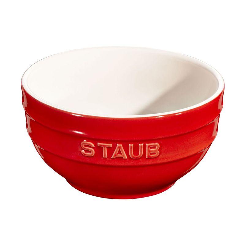 Керамическая круглая миска Staub 14 см (Вишнево-красный)