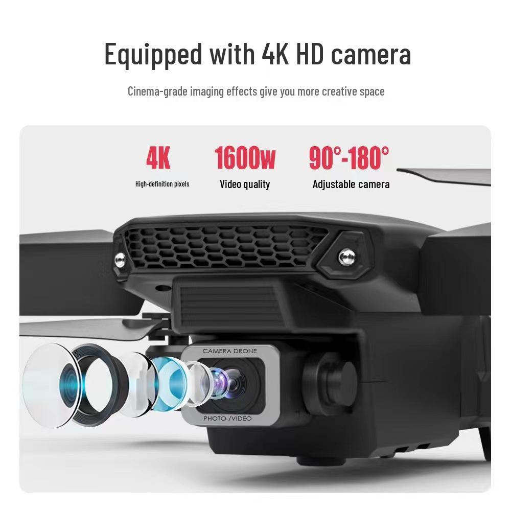 Квадрокоптер E88PRO 4K с двумя камерами, системой предотвращения столкновений, поддержанием высоты и складным пультом дистанционного управления