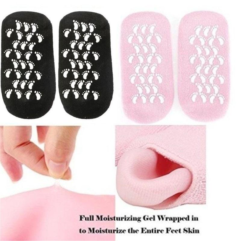 Силиконовые носочки для стоп с увлажняющим эффектом