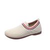 Flying Woven Breathable Women's Single Shoes 2025 Summer New Flat-soled Soft-soled One-pedal Lazy Shoes Fashionable Casual Doudou Shoes