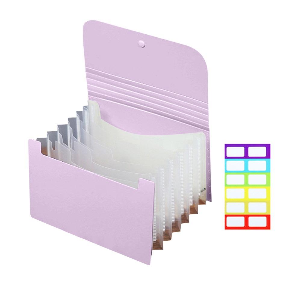 Large Capacity Organ Bag 7 Layer File Pouch Portable A6 File Folder