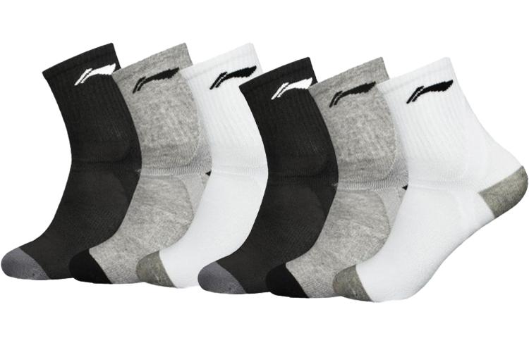 Li Ning Crew Socks Men's Combo Set AWSS451-1