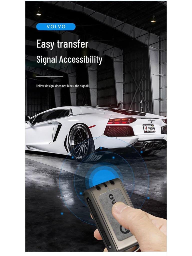 Volvo Car Key Case for XC60, S90, S60, XC90, V40, S60L, XC40 - Unisex Protective Shell