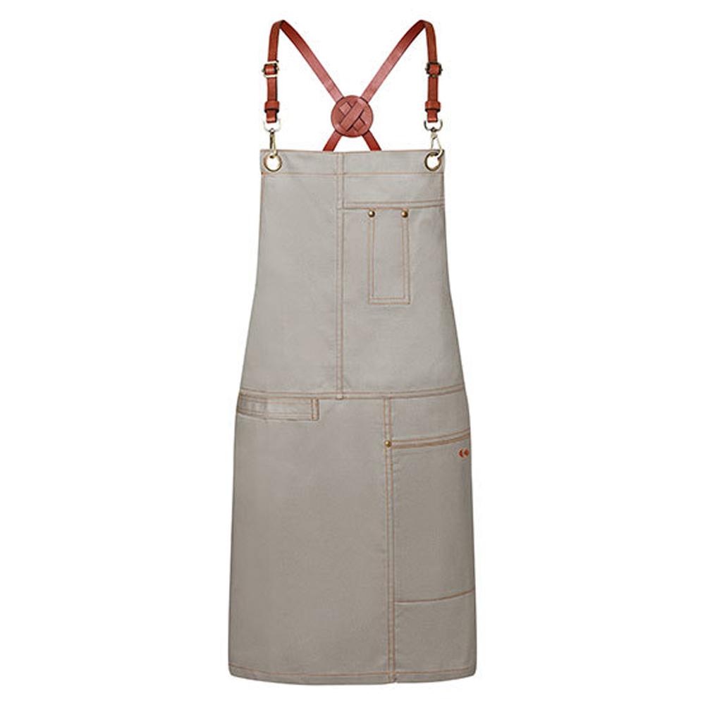Karlowsky Unisex Adult Urban Leather X-Style Bib Apron