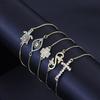 2 Colors Women Chain Bracelet Not Allergic Adjustable Link Braclet Evil Eyes Butterfly Cross Cuckold Braslet Gift For Her Joias