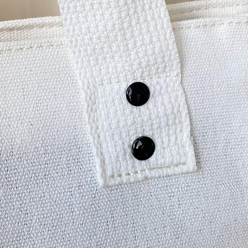 Original Thickened Bento Bag Tote Canvas Bag Leisure Student Simple Handbag One Shoulder Crossbody Bag