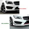 For Mercedes Benz CLA Class C117 AMG Line 2013-2015 Car Front Bumper Splitter Side Spoiler Air Vent Wind Knife Body Kits