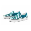 Vans Retro Casual Slip-On Low Top Kids Skate Shoes White Green Checkerboard Kids Sneaker VN0A5KXM9EX