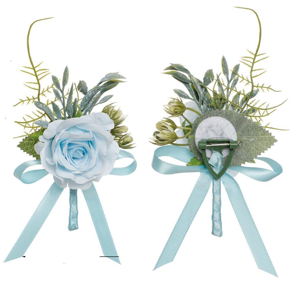 Имитация цветка жемчуга цветок на запястье романтическая роза корсаж жених-невеста корсаж выпускной