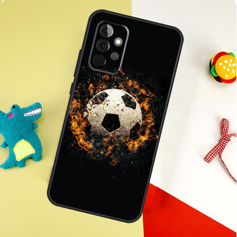 Футбольный мяч Чехол для телефона Samsung Galaxy A55 A35 A15 A54 A34 A14 A53 A33 A13 A05 A06 A16 A22 A32 A52
