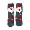 Женские рождественские носки Носки с рождественской елкой Утепленные теплые носки для сна из кораллового велюра Мультяшный лось снеговик