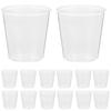 100 Pcs Disposable Wineglass Sample Cups Measurement Multi-use Party Plastic for Drinking