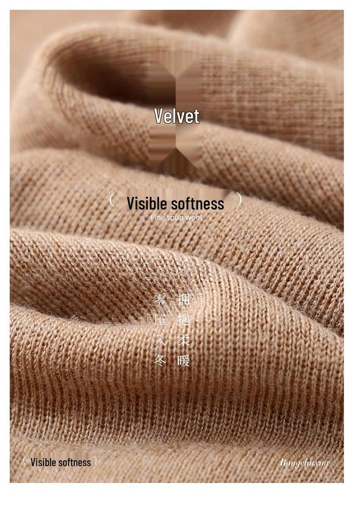 Женские весенне-летние тонкие базовые брюки из чистой шерсти - Мягкие, приятные для кожи, облегающие, однотонные