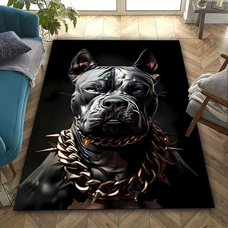3D HD Ковер Американский булли и питбуль Новинка! Ковер для гостиной, спальни, офисных зон, прочный, можно стирать в машине