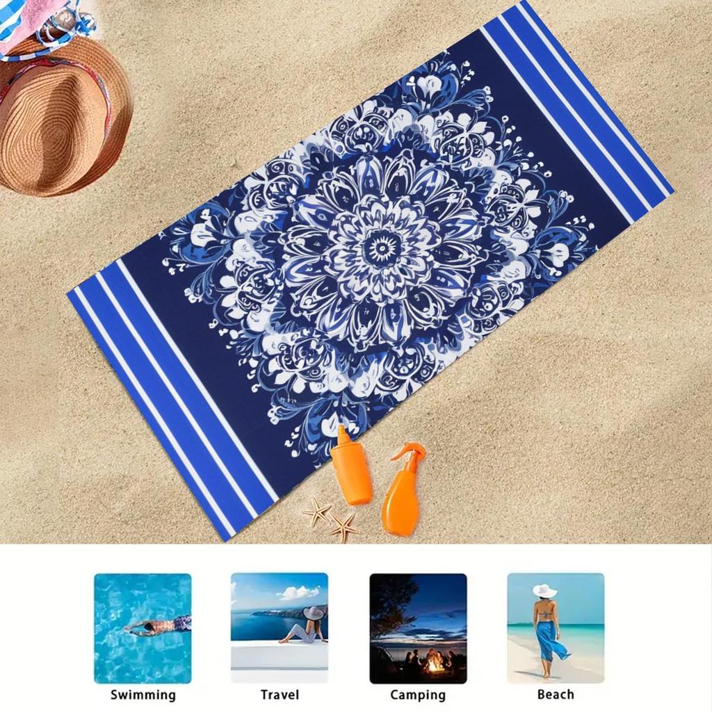 Красочные Мандала Пляжное полотенце Геометрический Летний Цветок Круглый Одеяло Гобелен Приморский Банные Полотенца Для Плавания На Открытом Воздухе Путешествия Йога