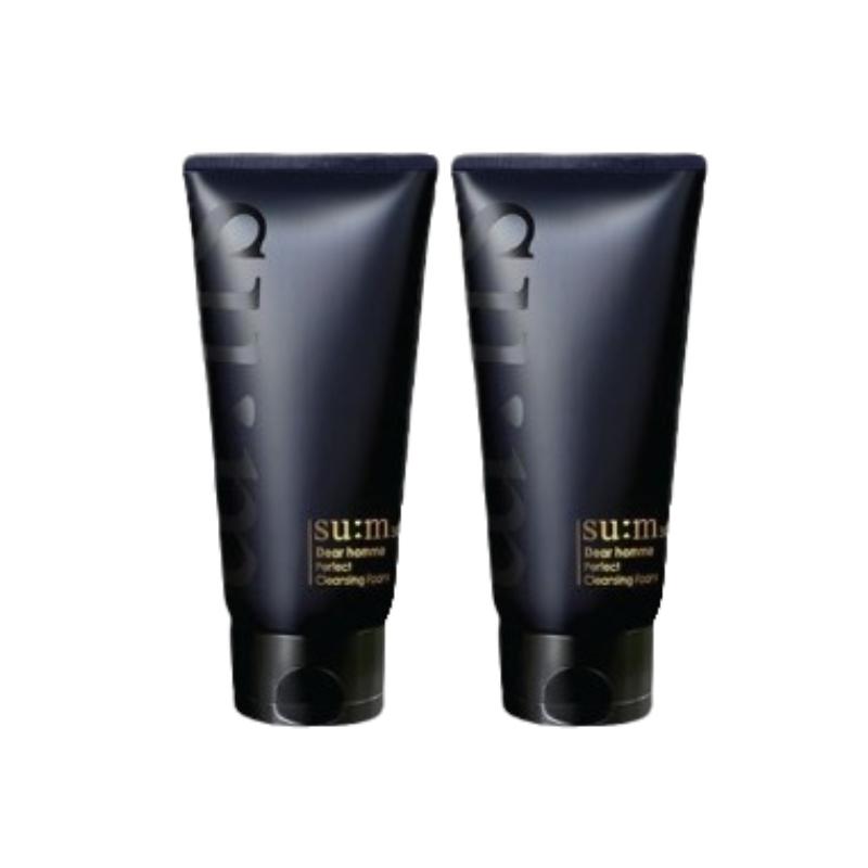 Его:m37 Dear Homme Идеальная очищающая пенка 160 мл / Корейский уход за кожей для мужчин - Нежная пенящаяся умывалка и пена для бритья