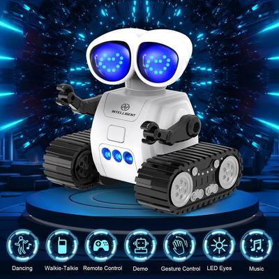 TOY Life Перезаряжаемый RC Робот - Светодиодные Глаза Музыка Рация Пульт Дистанционного Управления Игрушка для Детей Малышей Подарок