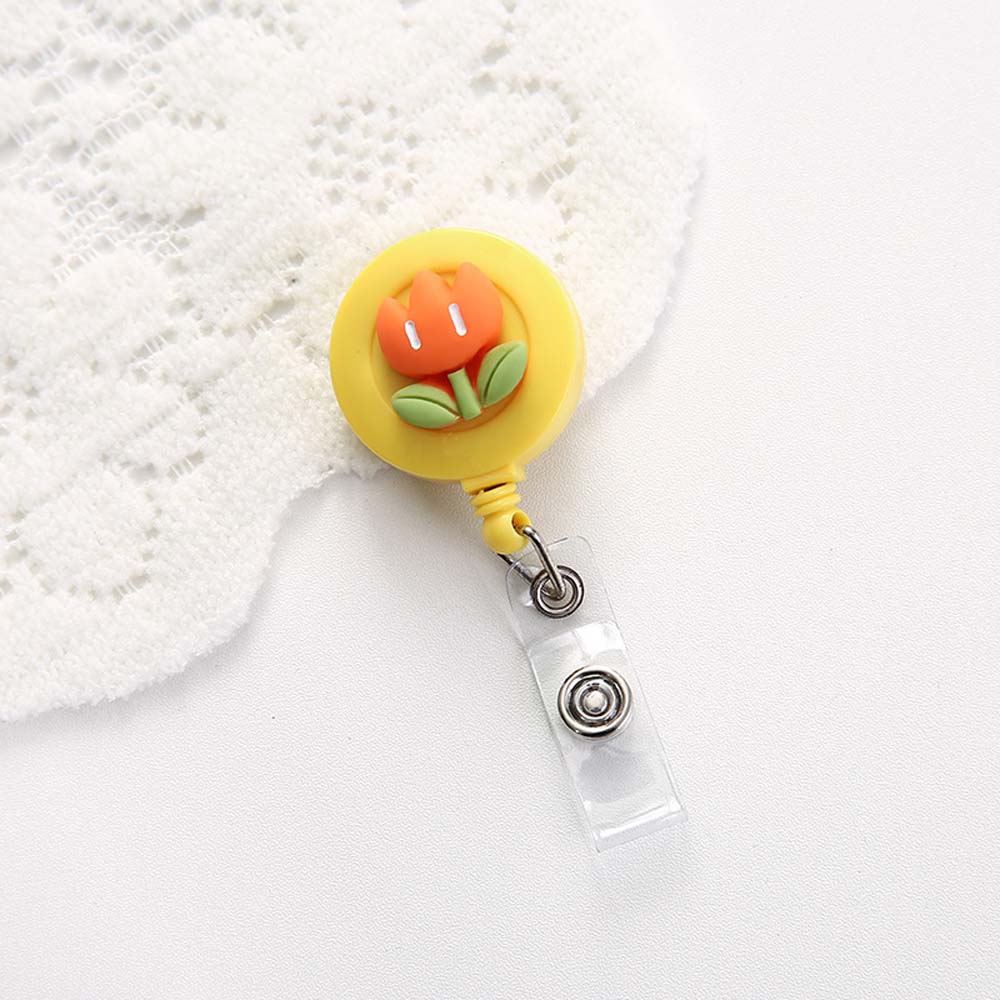 Supplies Cartoon ID Badge Holder Clip ID Name Holder Credit Card Holder Clip Retractable Badge Reel