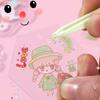 Handmade Toy DIY Keychain Making Kit Laser Sticker DIY Handbook Material Sticker  Kids Toys