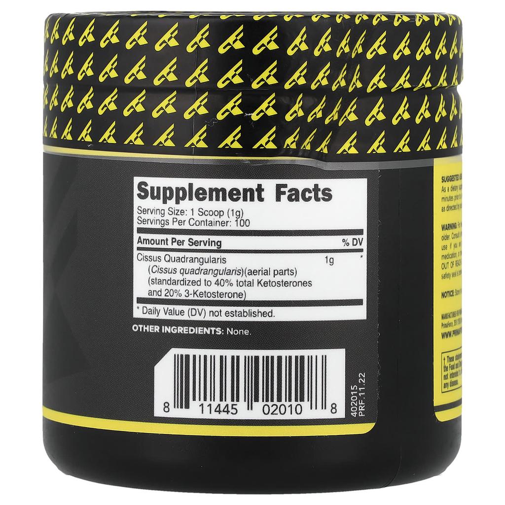 Primaforce, Cissus Powder, Unflavored, 100g (3.5oz)