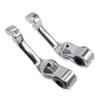 ZCJSZP Applicable Motorcycle 1 1/4" Highway Peg Mount Highway Peg Long Angle Foot Peg