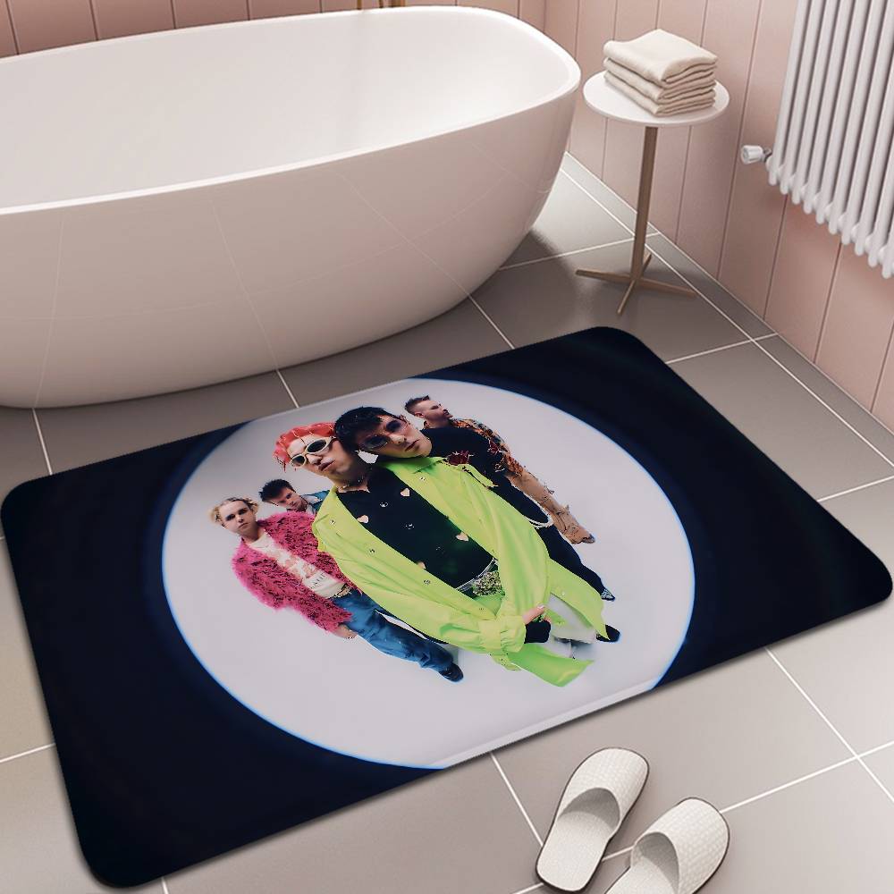 Post Punk Band F-Fontaines D C Floor Mat INS Style Soft Bedroom Floor House Laundry Room Mat Anti-skid Household Carpets