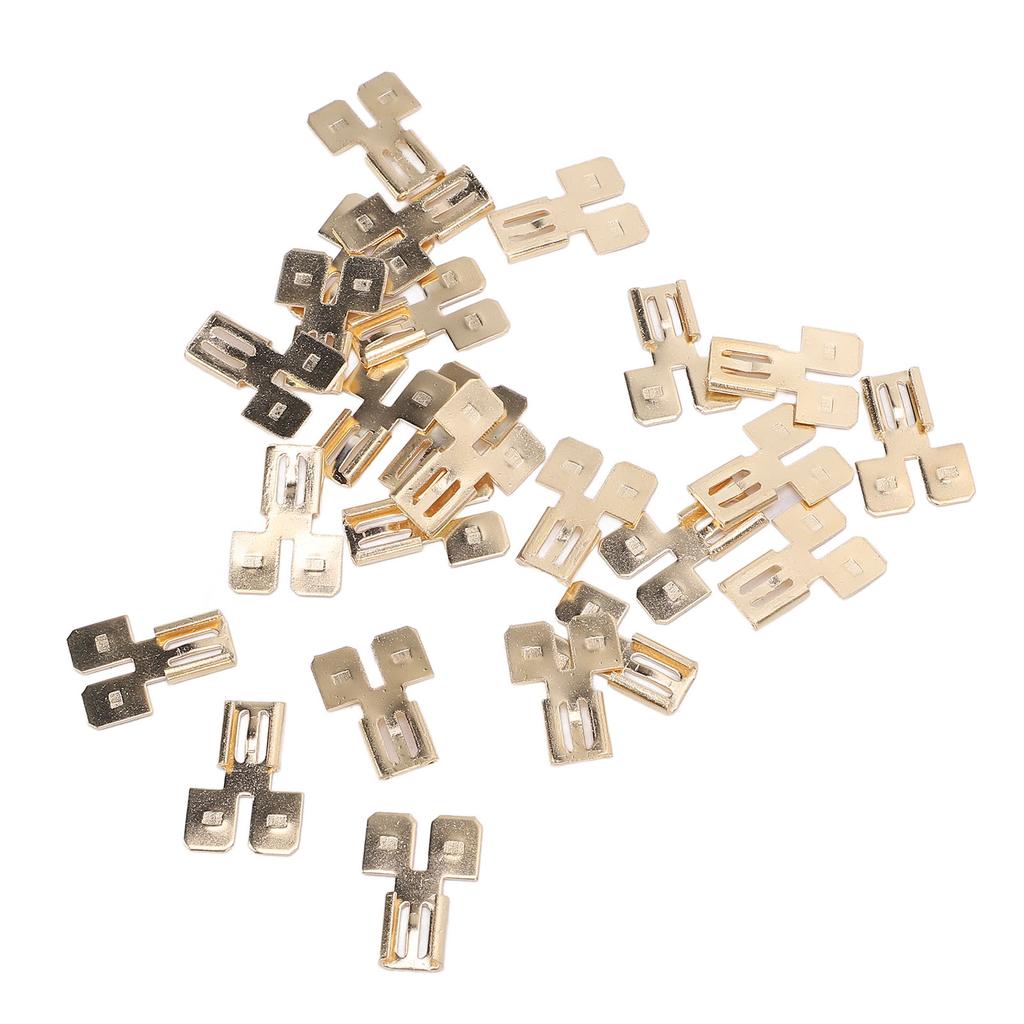 Двойной коннектор типа «папа-мама» с лопаточными контактами, быстроразъемный, неизолированный, автомобильный электрический, 2-проводной