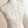 Women Lace Collar Hollow Flower Fabric Trim Neckline Applique Embroidered Lace Collar for
