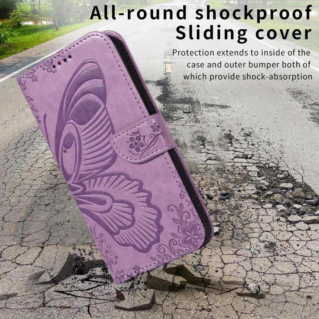 Flip Case for Phone - Leather/PU, Purple