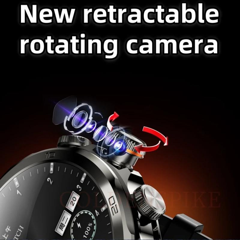 2025 Новинка H19 4G Полный Netcom Смарт-часы Android 9.0 С 1,95-дюймовым Amoled-экраном 900 Вт Вращающаяся камера GPS WIFI Смарт-часы Мужские