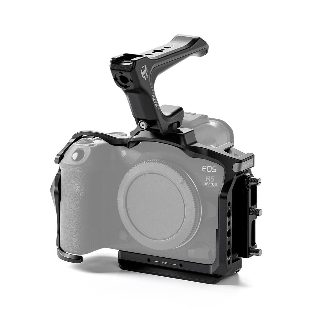 Клетка для камеры TILTA R5 Mark II для легкого комплекта с компактной верхней ручкой NATO для клетки для камеры Canon R5 Mark II Canon, TA-T68-BB