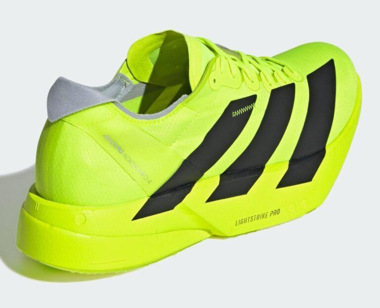 JR6364 adidas Adizero Adios Pro 4 Lucid Lemon Core Black Halo Silver (Мужской)