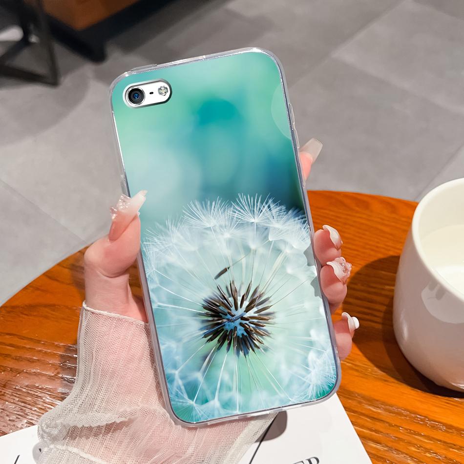 Для iPhone 4 5 5S 6 Plus Чехол для телефона Чернильная живопись Мягкая прозрачная силиконовая задняя крышка Для Apple iphone4 iphone5 5 S iphone6 6+ Funda