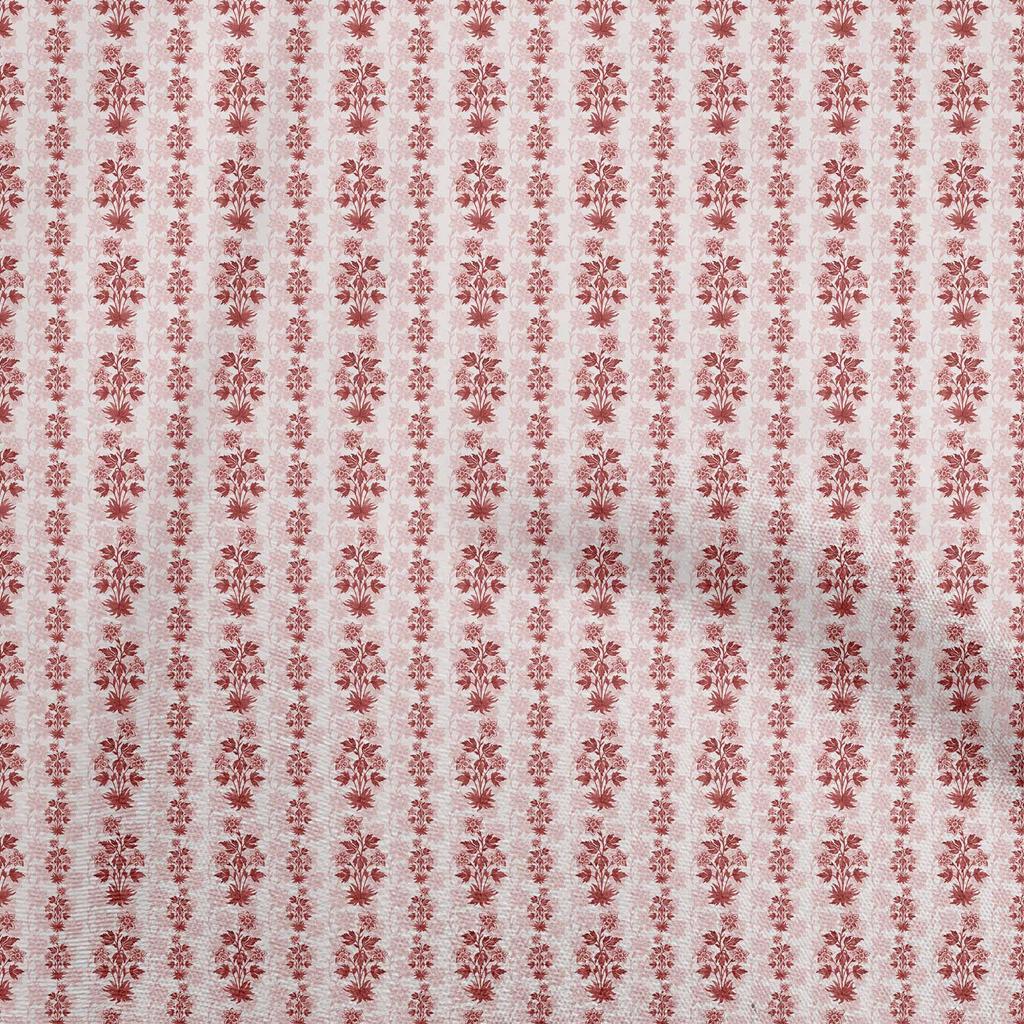 oneOone Cotton Flex Beige Fabric Floral Sewing Material Print Fabric By The Yard 40 Inch