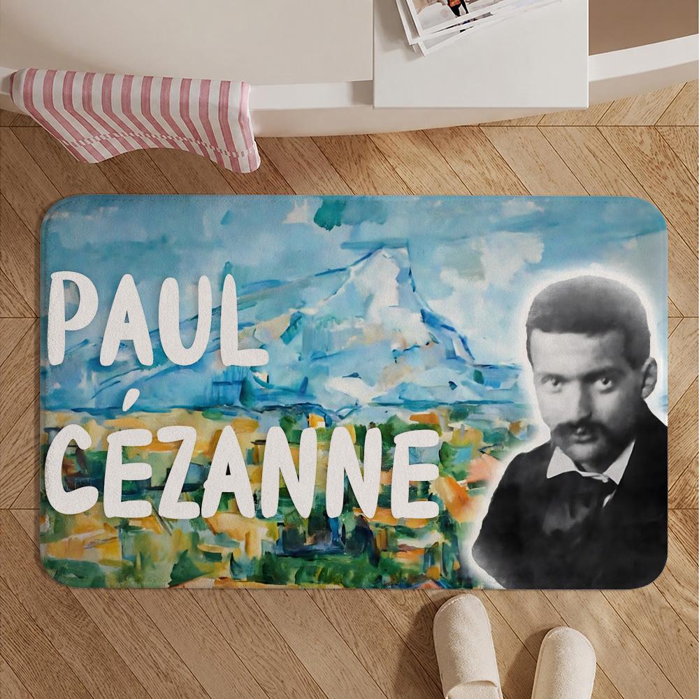 Artist-Paul CezanneS Floor Mat Soft Non-Slip Bath Mat, Bedside Carpet, Absorbent Doormat for Home