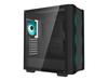 Deepcool Case CC560 V2 Black Mid-Tower Power supply included No