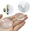 6Pcs Round Door Stopper Soft Silicone Non-Slip Self-Adhesive Wall Protector Door Handle Bumper Round Muffler Transparent