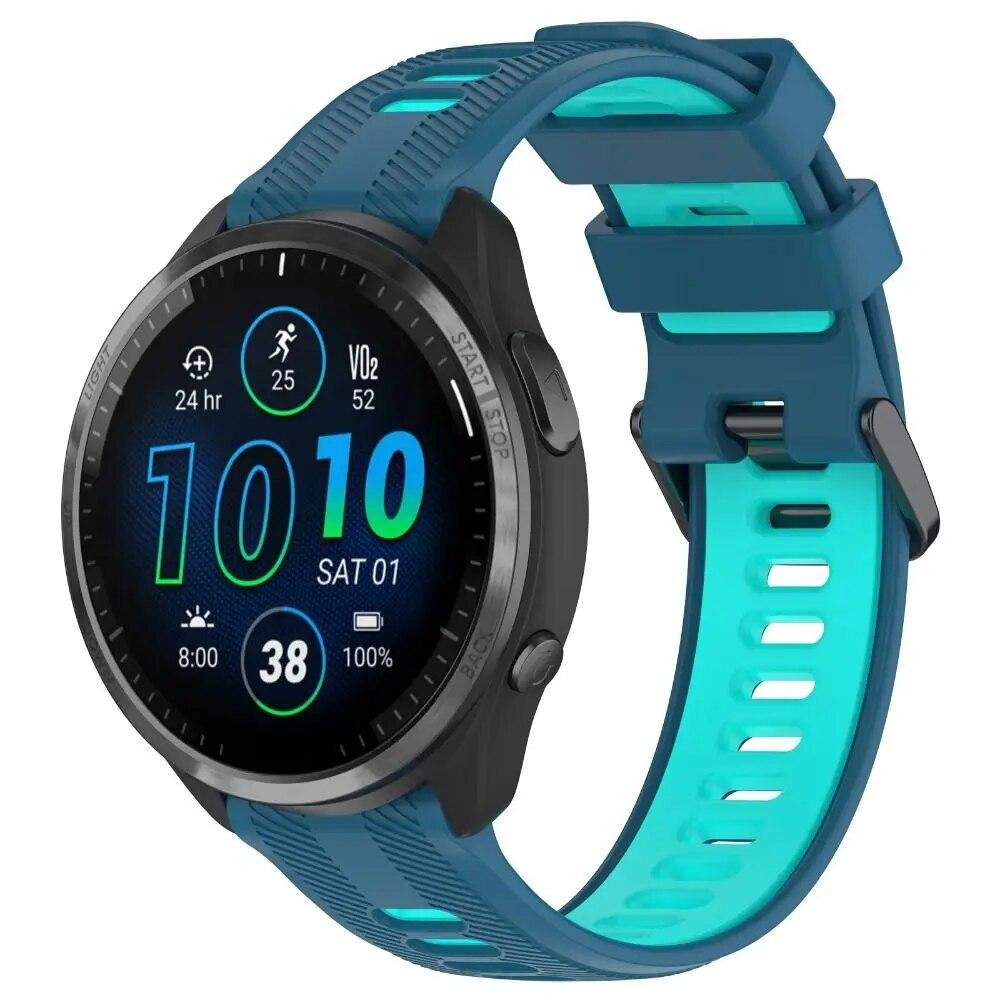 Прочный силиконовый ремешок для часов Garmin Forerunner 965, 955, 945, 935 - Спортивный, регулируемый и водостойкий