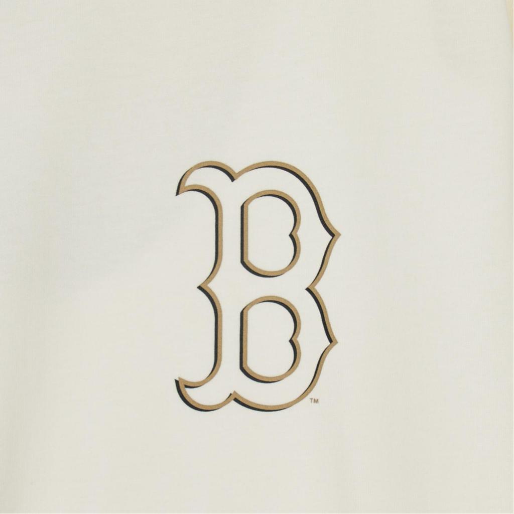 Новая унисекс футболка MLB Boston Red Sox МЕГА ЛОГО Цвет: Кремовый 3ATSB0544-43CRS
