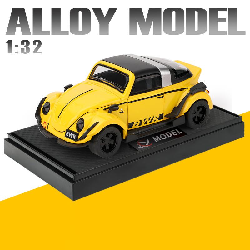 Масштаб 1/32 Volkswagen Beetle Литой металлический автомобиль Модель Симуляция Ретро Классический автомобиль Коллекционные Украшения Детские Игрушки Подарки
