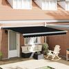 vidaXL Automatic Retractable Awning Black 400x300 Cm 3330604