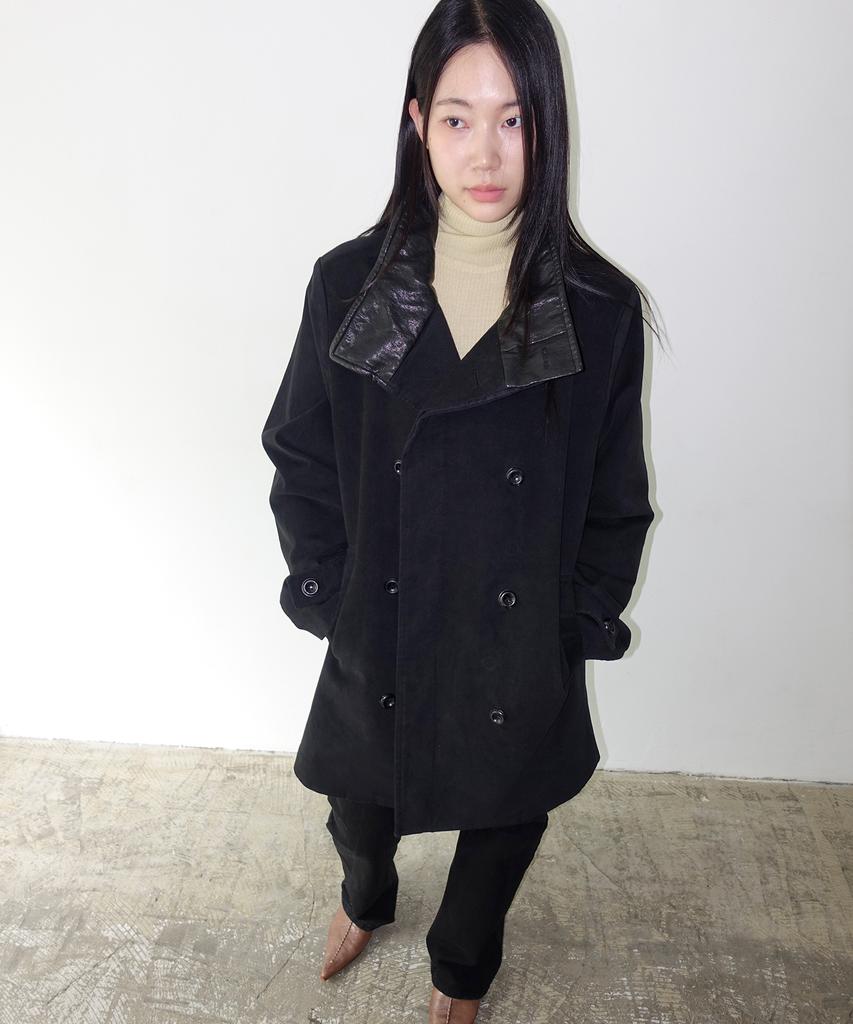 NUAKLE (W) Vincent Double Coat_Black