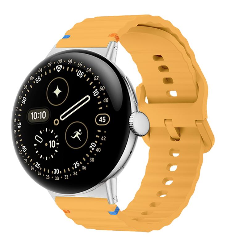 Спортивный сменный ремешок для Google Pixel Watch 4/3 41мм 45мм Аксессуары Волнистый силиконовый ремешок для Google Pixel Watch 2 1 Correa
